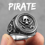 Viking Pirate Skull Ring — Stainless Steel