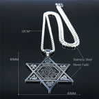Star of David Solomon Necklace — Stainless Steel