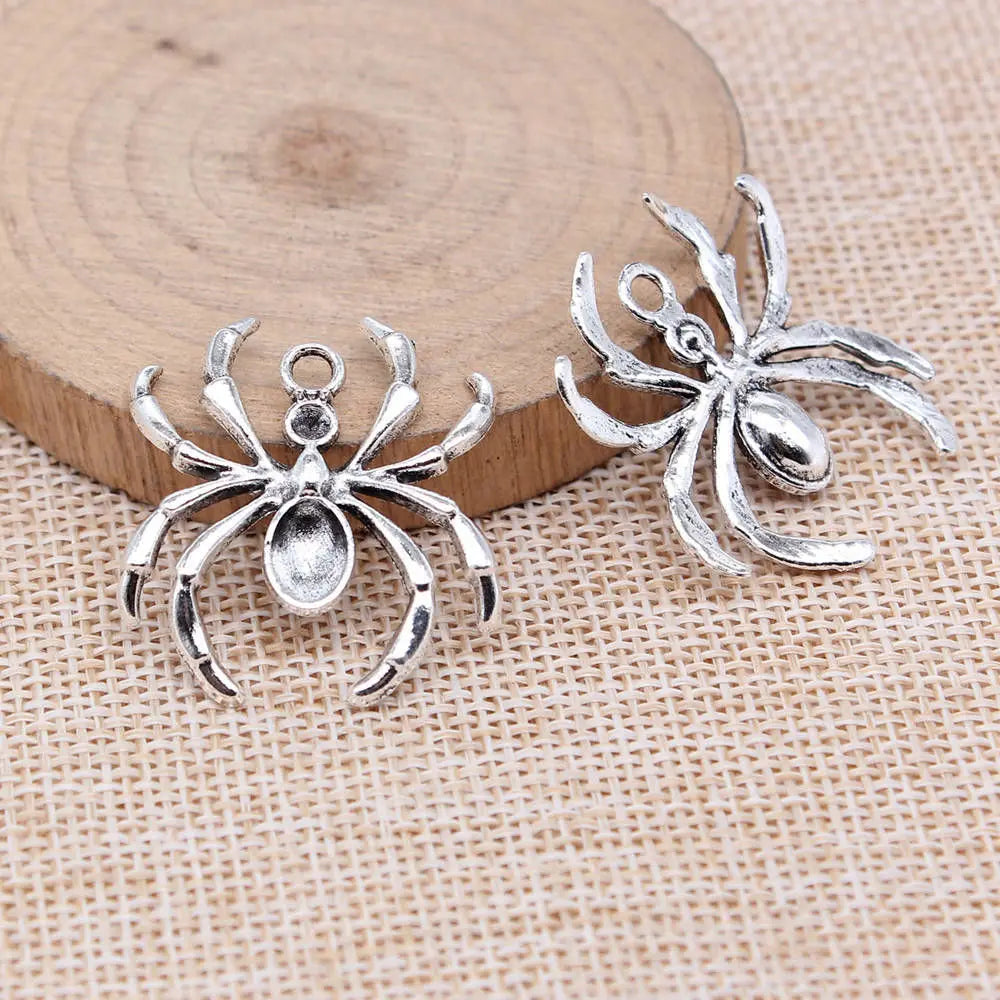Boho Spider Web Charms Pendant Female Jewelry Bulk Cheapest Items
