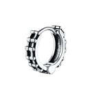 Geometric Hoop Earrings — Stainless Steel