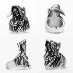 Grim Reaper Skull Ring — Stainless Steel