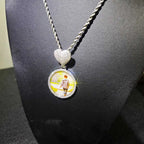 Iced Out Heart Photo Pendant Necklace 35MM