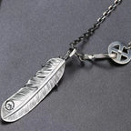 Feather 925 Silver Pendant Necklace