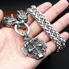 Wolf Odin Steel Pendant Vintage 316L Viking Warrior