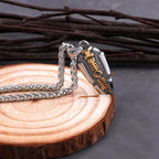 Gungnir Spear Valknut Norse Pendant Necklace — Stainless Steel