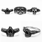 Skull Ring Black — Stainless Steel