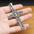 Jesus Cross Pendant — Stainless Steel