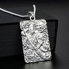 Guan Yu Dog Tag Pendant Necklace — Dragon, Brotherhood