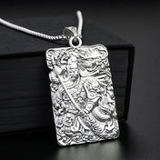 Guan Yu Dog Tag Pendant Necklace — Dragon, Brotherhood