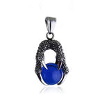 Dragon Claw Stone Pendant — Stainless Steel