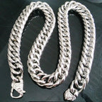 Double Cuban Link Necklace 16mm — Stainless