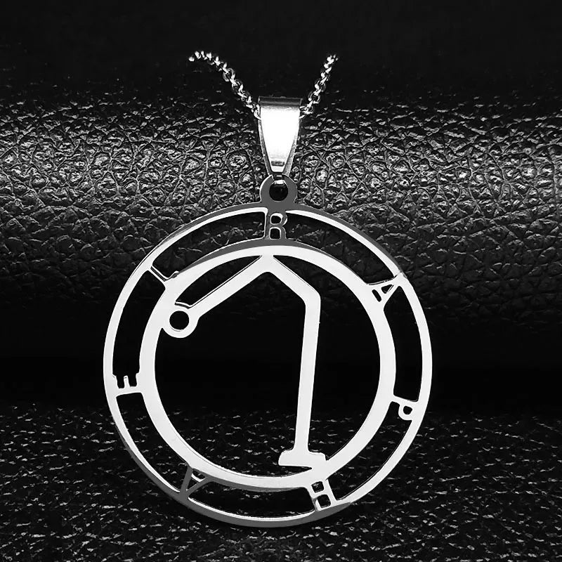 Angel Raphael Pendant Necklace — Stainless Steel