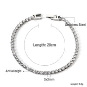 Gothic Tennis Bracelet 6MM — Stainless Steel