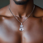 Iced Out Jesus Pendant — 925 Silver
