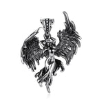 Fallen Angel Satan Stainless Steel Pendant Necklace