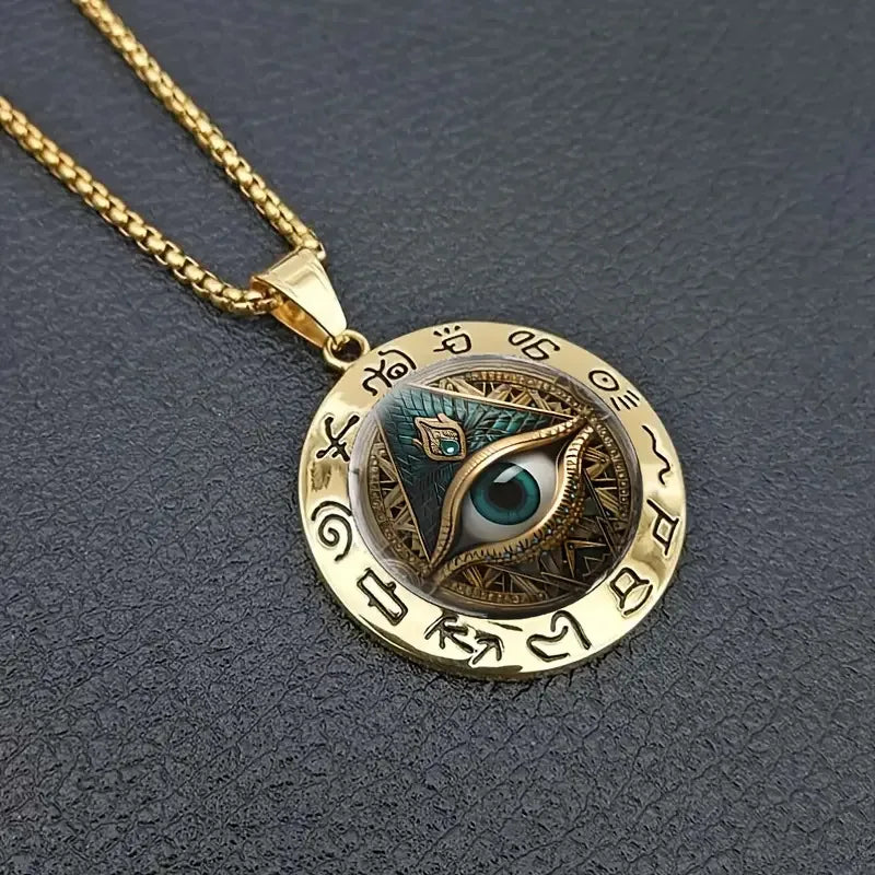 Egyptian Eye Pendant Necklace
