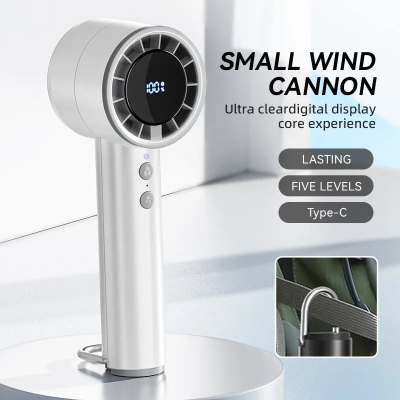 Lenovo Handheld Small Fan Refrigeration Air Conditioner Portable Silent Highspeed Led Display High Wind Power USB