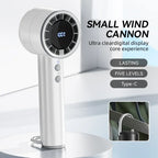 Lenovo Handheld Small Fan Refrigeration Air Conditioner Portable Silent Highspeed Led Display High Wind Power USB