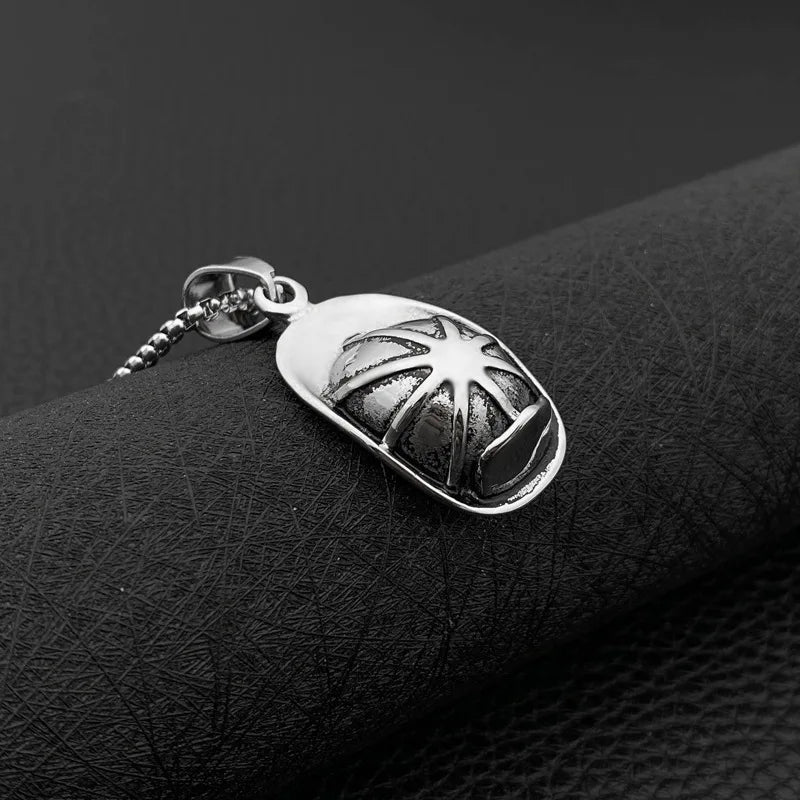Spartan Helmet Pendant Necklace — Stainless Steel