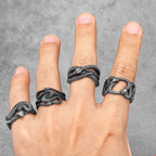 Gothic Snake Animal Ring — Stainless Steel