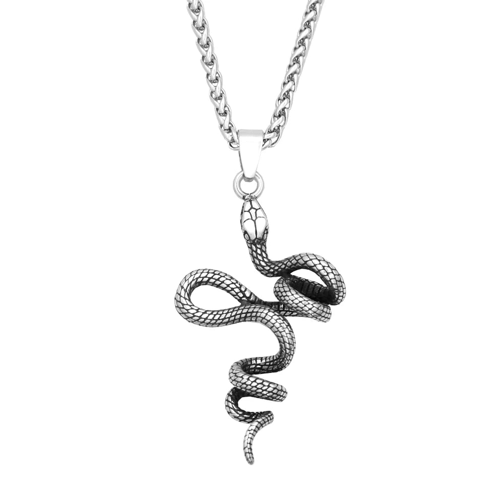 Crow Skull Pendant Necklace — Stainless Steel
