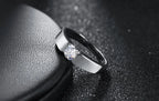 925 Sterling Silver Shining crystal moissanite Rings For Men's size 7/8/9 Fashion Party Gifts engagement wedding fine Jewelry