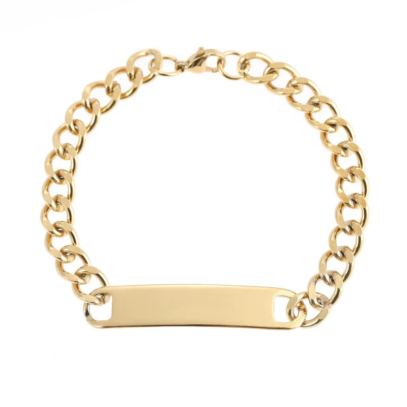 Steel Bracelet 7MM Hand Punk Street Style