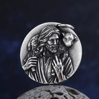 St. Christopher Archangel Michael Dragon Slayer Pendant Necklace
