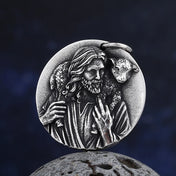 St. Christopher Archangel Michael Dragon Slayer Pendant Necklace