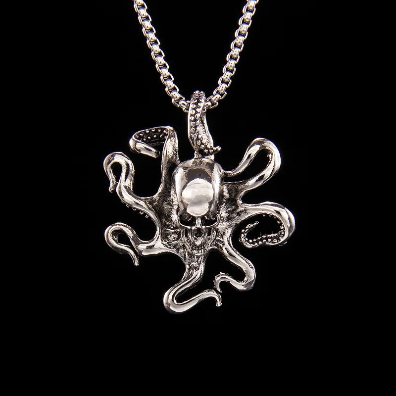 Skull Steel Pendant Octopus Europe America