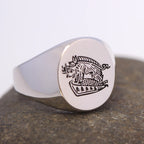 Boar Signet Ring — Stainless Steel