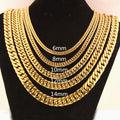 Cuban Link Necklace 8-18mm — Stainless
