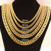 Cuban Link Necklace 8-18mm — Stainless