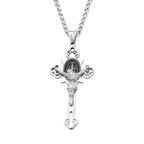 Vintage Jesus Cross Pendant — 316L Stainless Steel