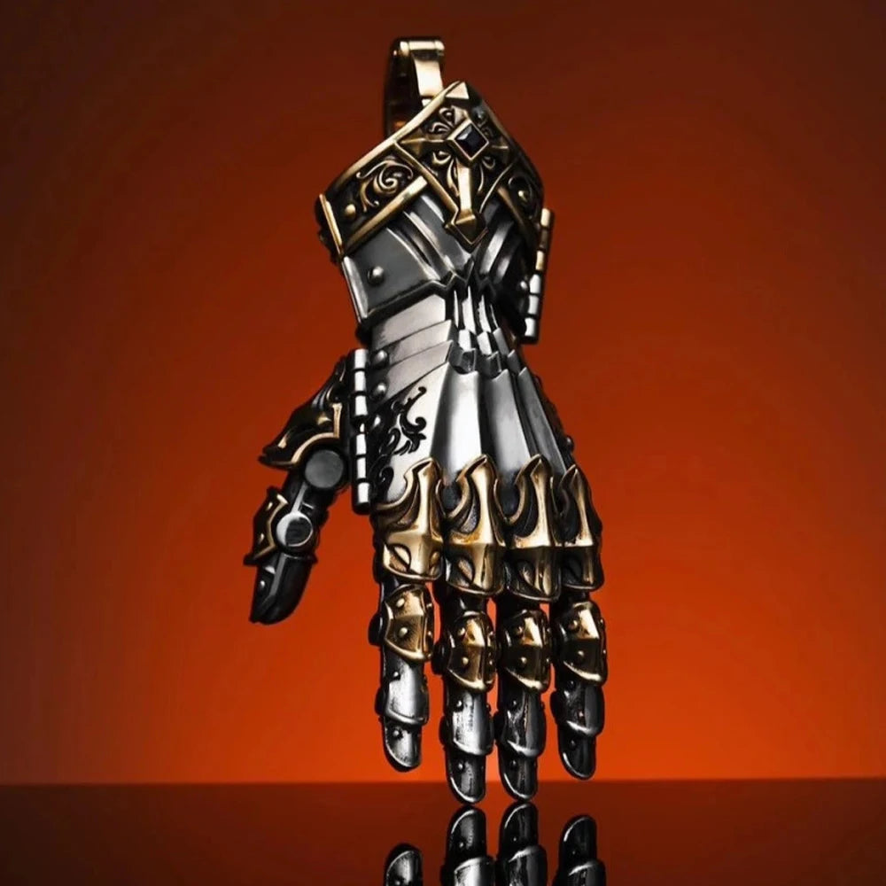 Gothic Mechanical Hand Copper Pendant Necklace