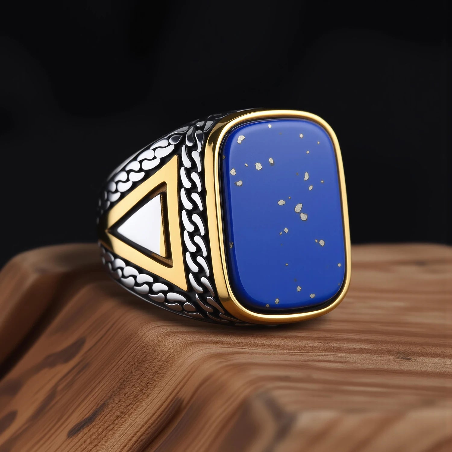 R3427 Men's High Quality 316L Stainless Steel Variety Onyx Rings Fashion Trend Jewelry