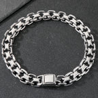 Vintage 50CM Long 20MM Width Choker Necklace Man Solid Polished Matte Stainless Steel Link Chain Necklaces for Men Male