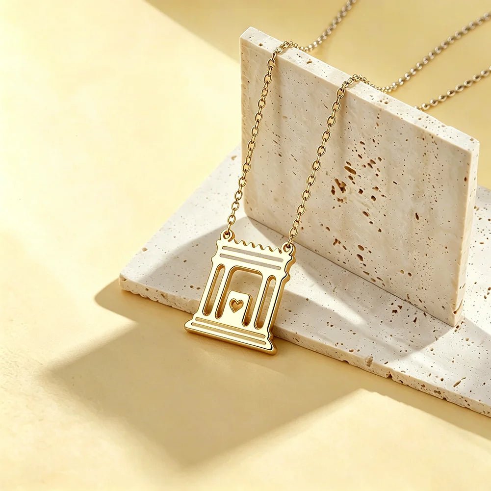 Jerusalem Temple Pendant Necklace — Jewish