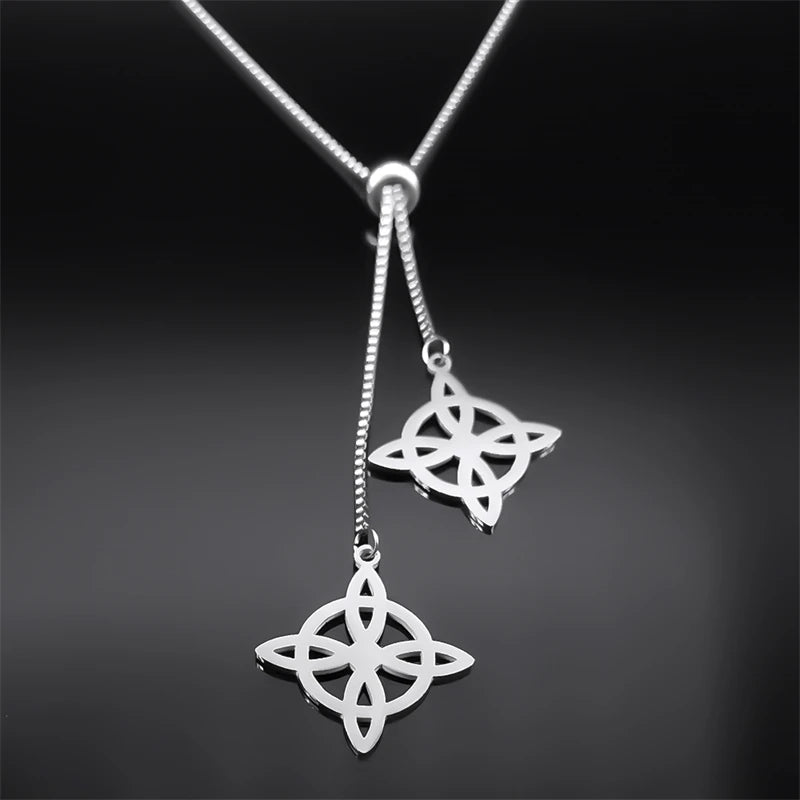 Celtic Steel Chain Witch Knot Witchcraft Sweater