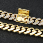 Iced Out Cuban Bracelet Stainless Steel 15MM