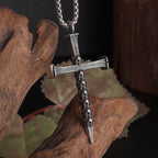 Retro Skull Cross Pendant Necklace — Stainless Steel
