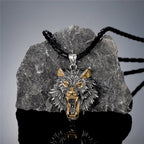 Odin's Wolf Pendant Necklace — Stainless Steel