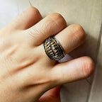 Retro Devil Teeth Denture Ring For Men Punk Gothic Rock Hiphop Open Ring Designer Jewelry Biker Accessories Unisex Gift