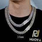 Iced Out Cuban Chain Necklace Stainless Steel 8-25MM