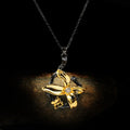 Gothic Death Moth Pendant Necklace