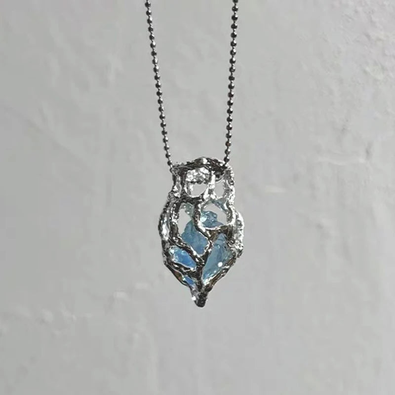 Iced Out Heart Pendant Necklace