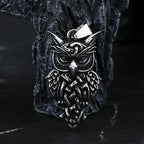 Good Polished Vintage 316L Stainless Steel Fashion Owl Pendant Necklace For Man Women Party Gift Animal Jewelry