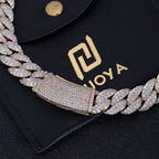 Iced Out Cuban Chain Necklace Stainless Steel 13MM