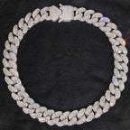 Iced Out Cuban Chain Necklace Stainless Steel 18MM