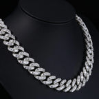 Iced Out Cuban Chain Stainless Steel 18MM 3-Row